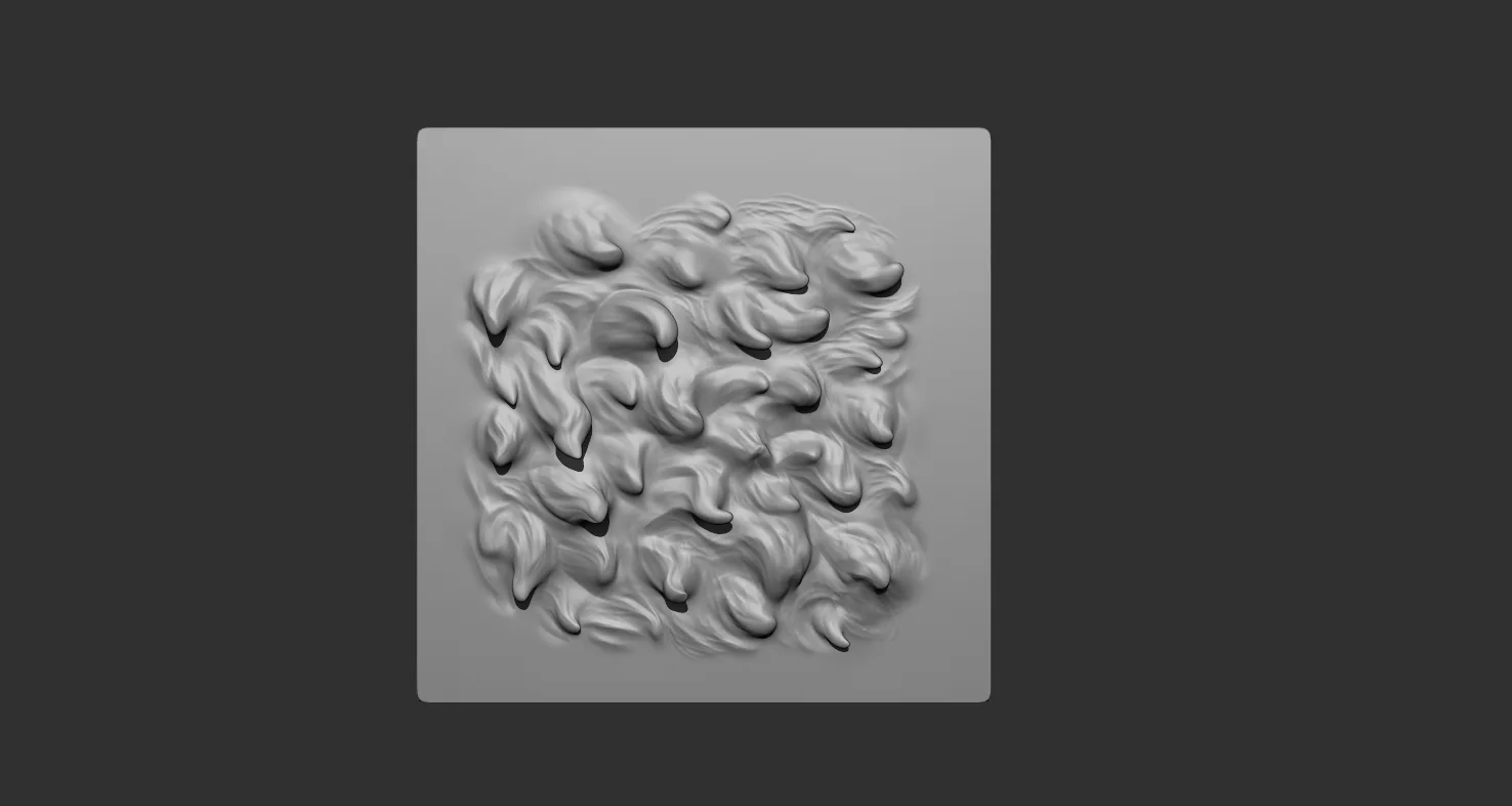 8 Animal or creature hair and fur VDM brush set for Zbrush.