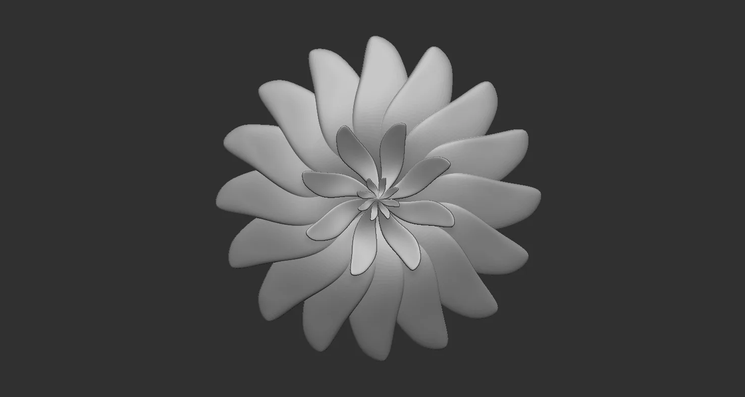 25 Decorative and heraldic flower heads Insert Multi Mesh brush set (IMM) for Zbrush.