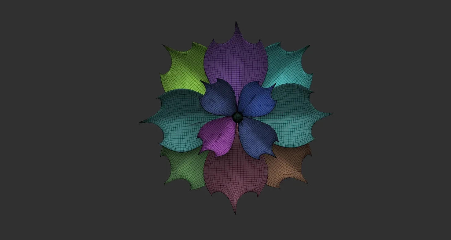 25 Decorative and heraldic flower heads Insert Multi Mesh brush set (IMM) for Zbrush.