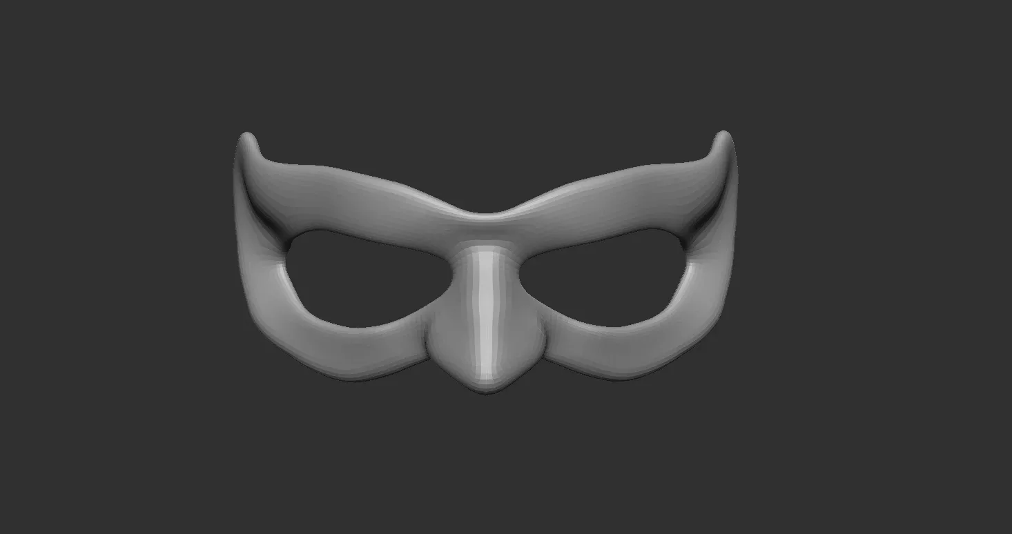 20 Carnival or theater mask base mesh low poly Zbrush IMM brush set.