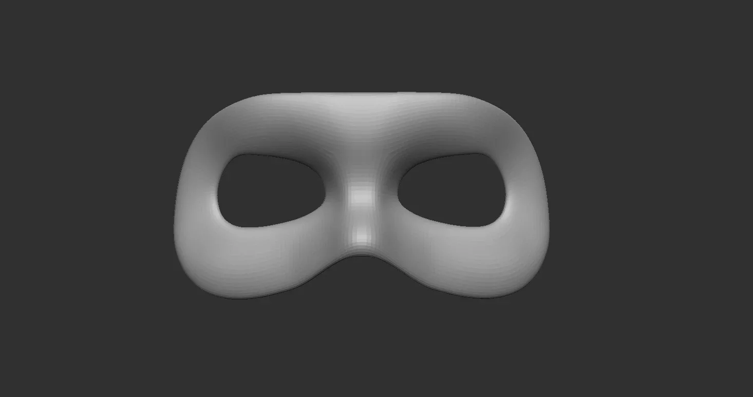 20 Carnival or theater mask base mesh low poly Zbrush IMM brush set.