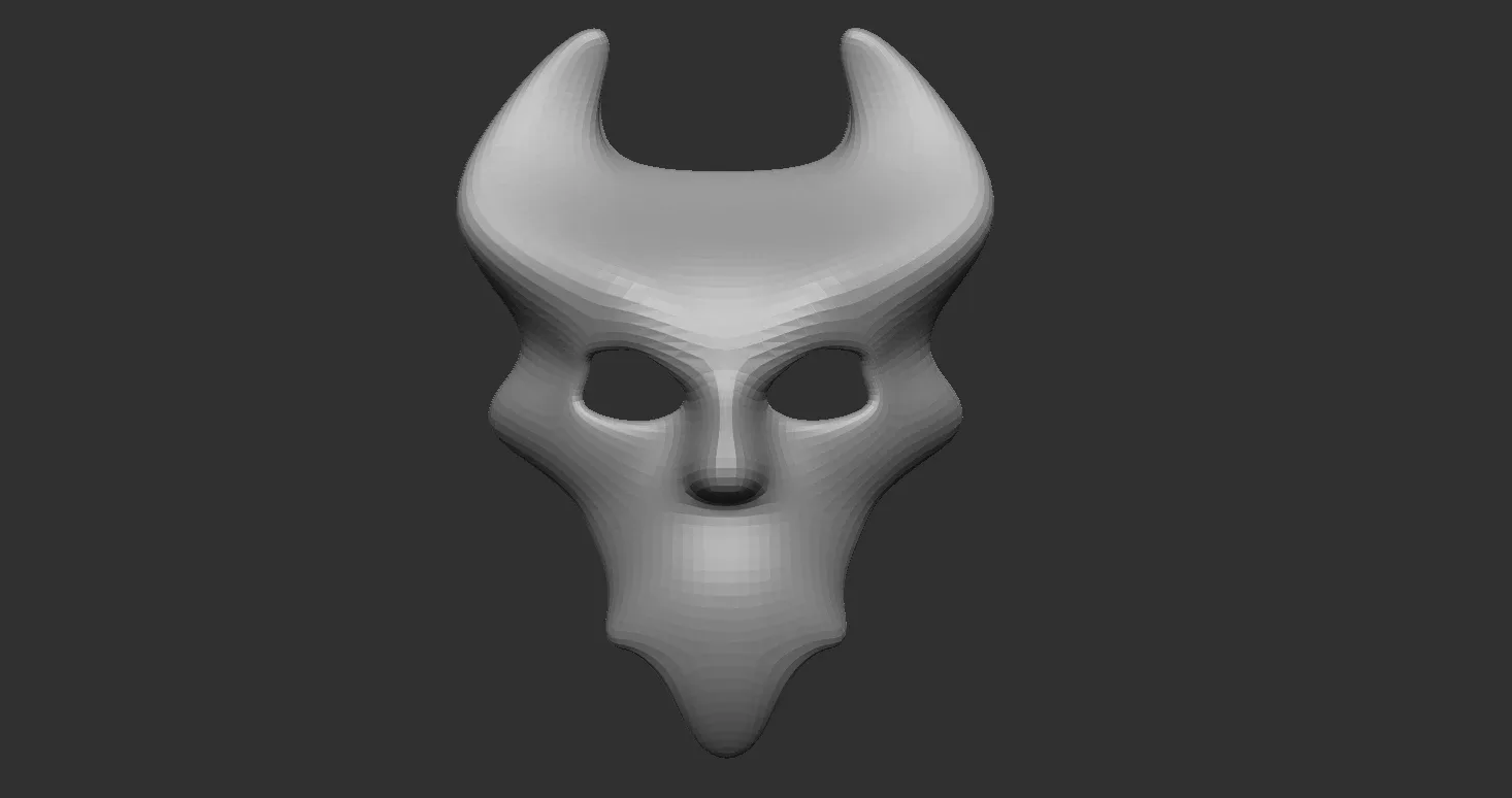 20 Carnival or theater mask base mesh low poly Zbrush IMM brush set.