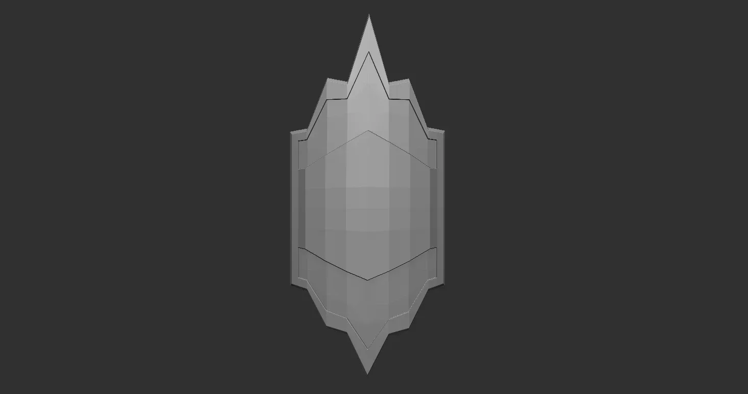 30 Low-poly medieval fantasy shield base mesh shapes IMM and 5 strap shapes zbrush set and fbx, obj files.