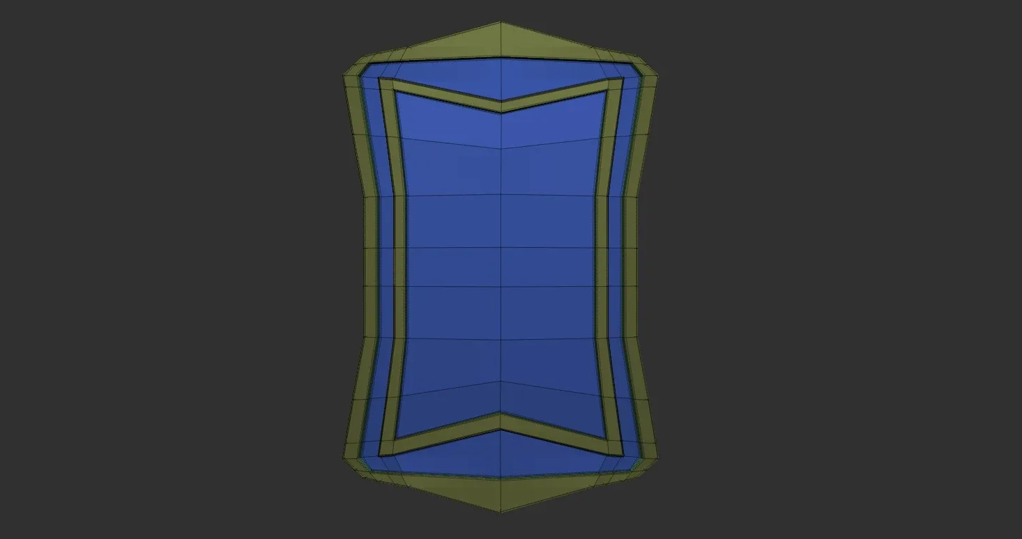 30 Low-poly medieval fantasy shield base mesh shapes IMM and 5 strap shapes zbrush set and fbx, obj files.