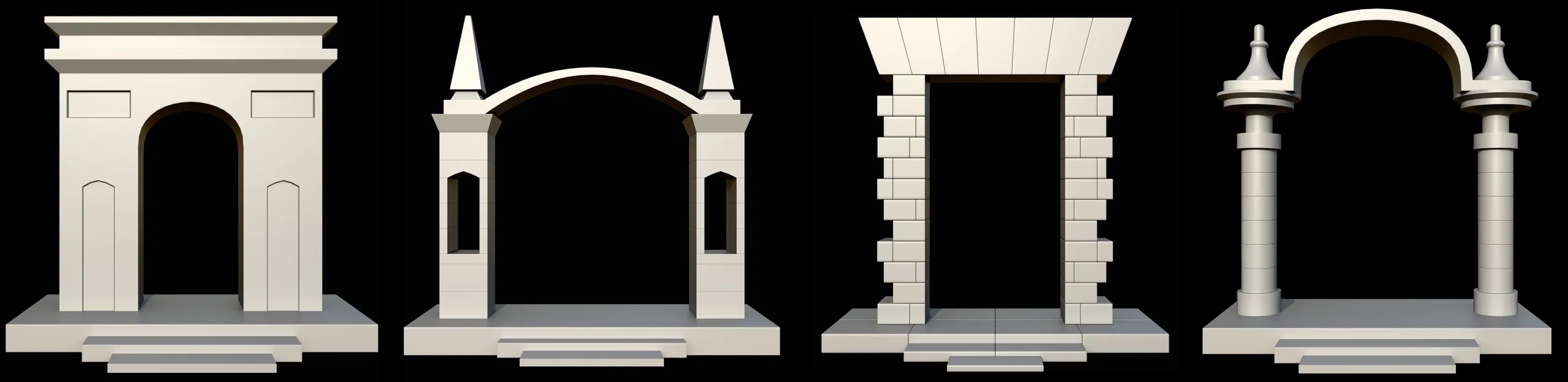 Arch Gate Base Mesh Vol 1