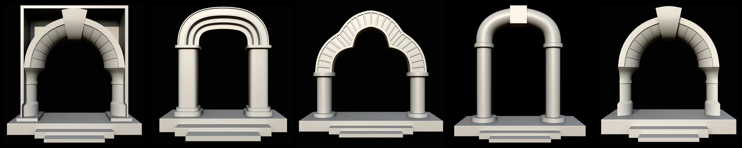 Arch Gate Base Mesh Vol 1