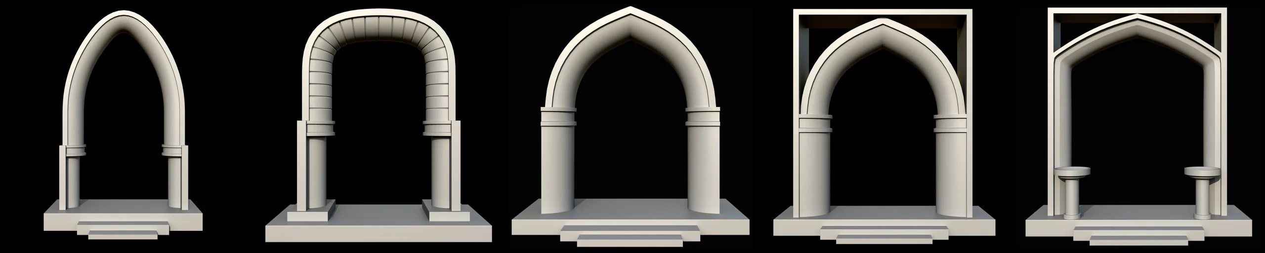 Arch Gate Base Mesh Vol 1