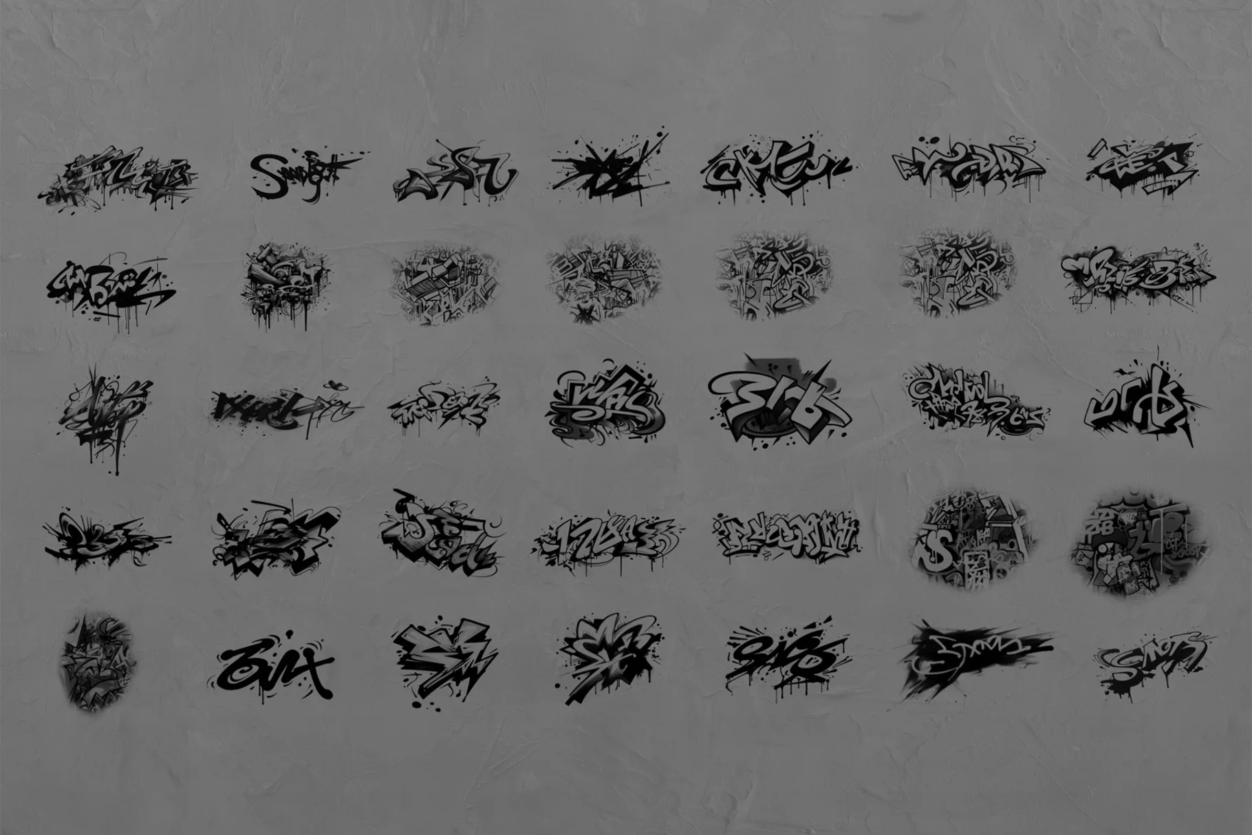 Graffiti Brush Set