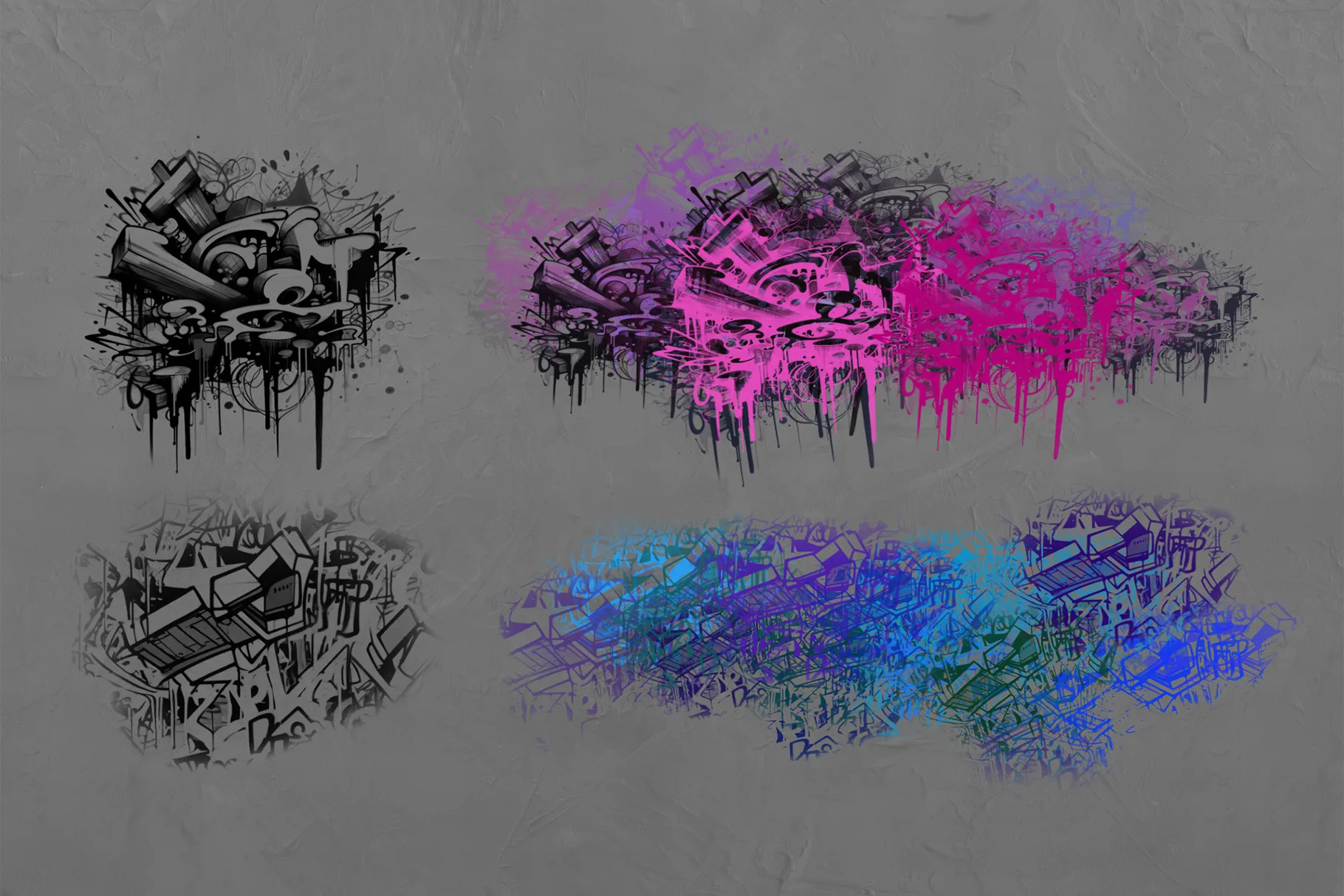 Graffiti Brush Set