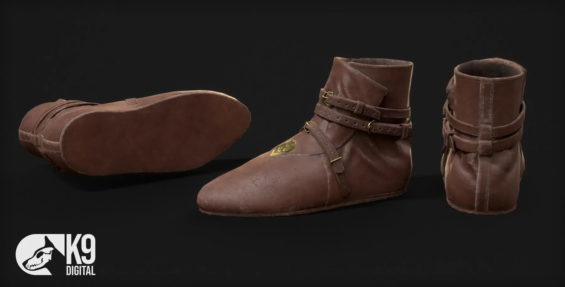 Medieval / Fantasy / Leather Shoe Pack VOL1