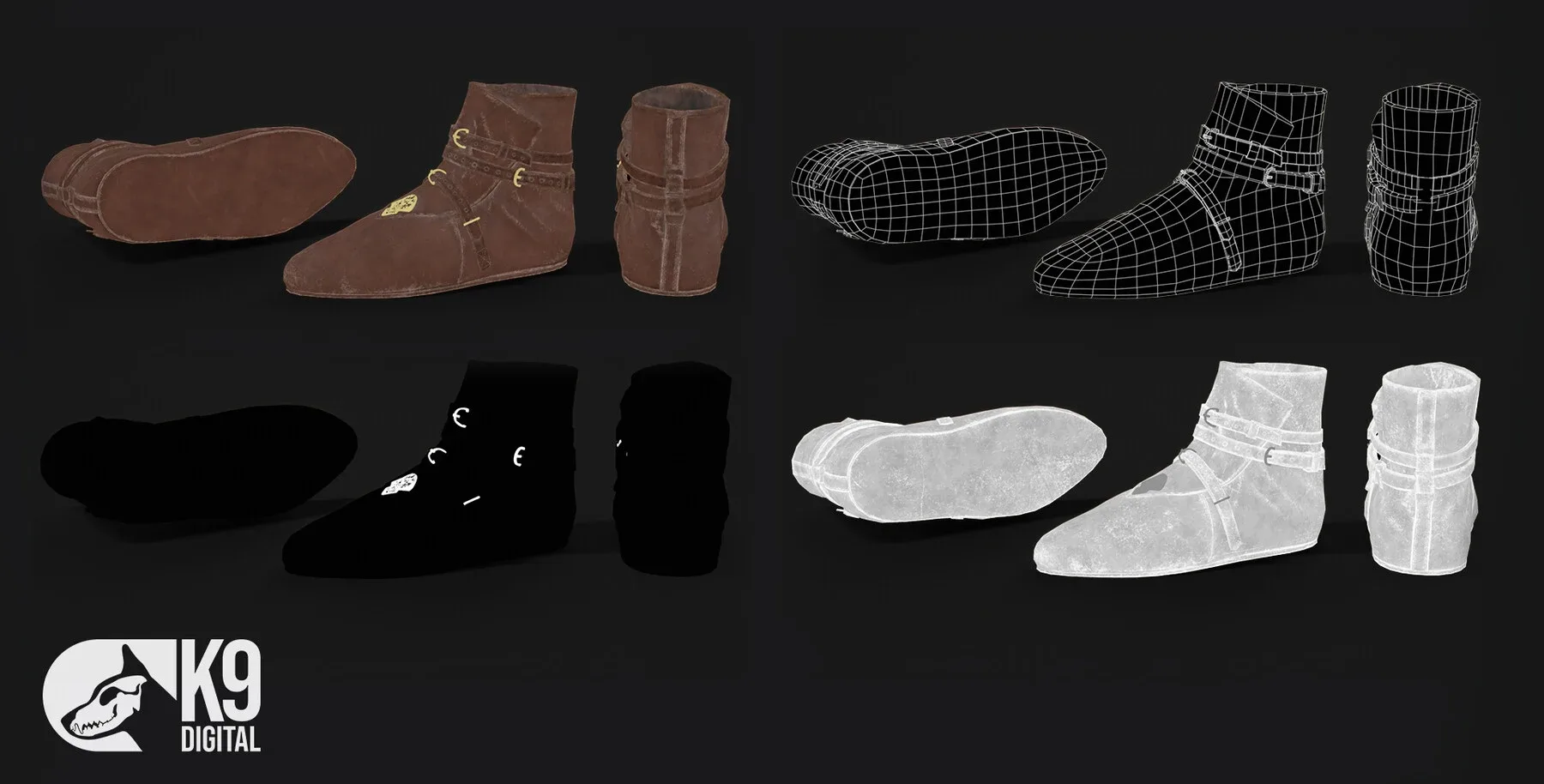 Medieval / Fantasy / Leather Shoe Pack VOL1