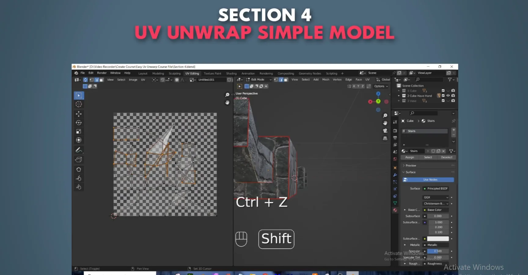 Easy Uv Unwrap in Blender