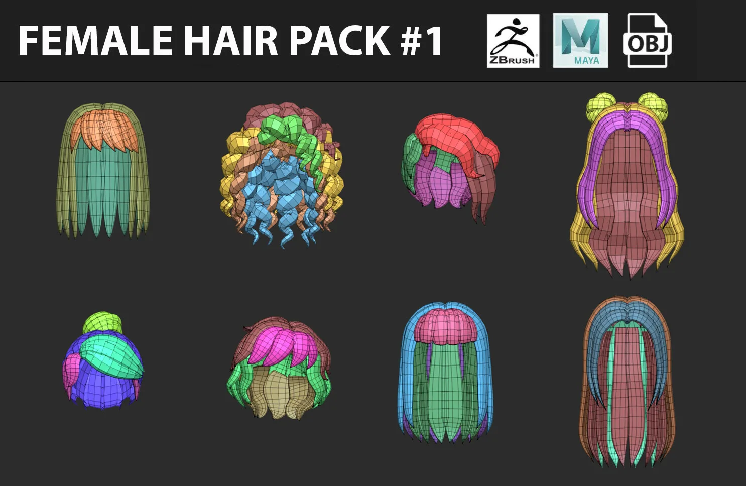 Female Hair Pack #1