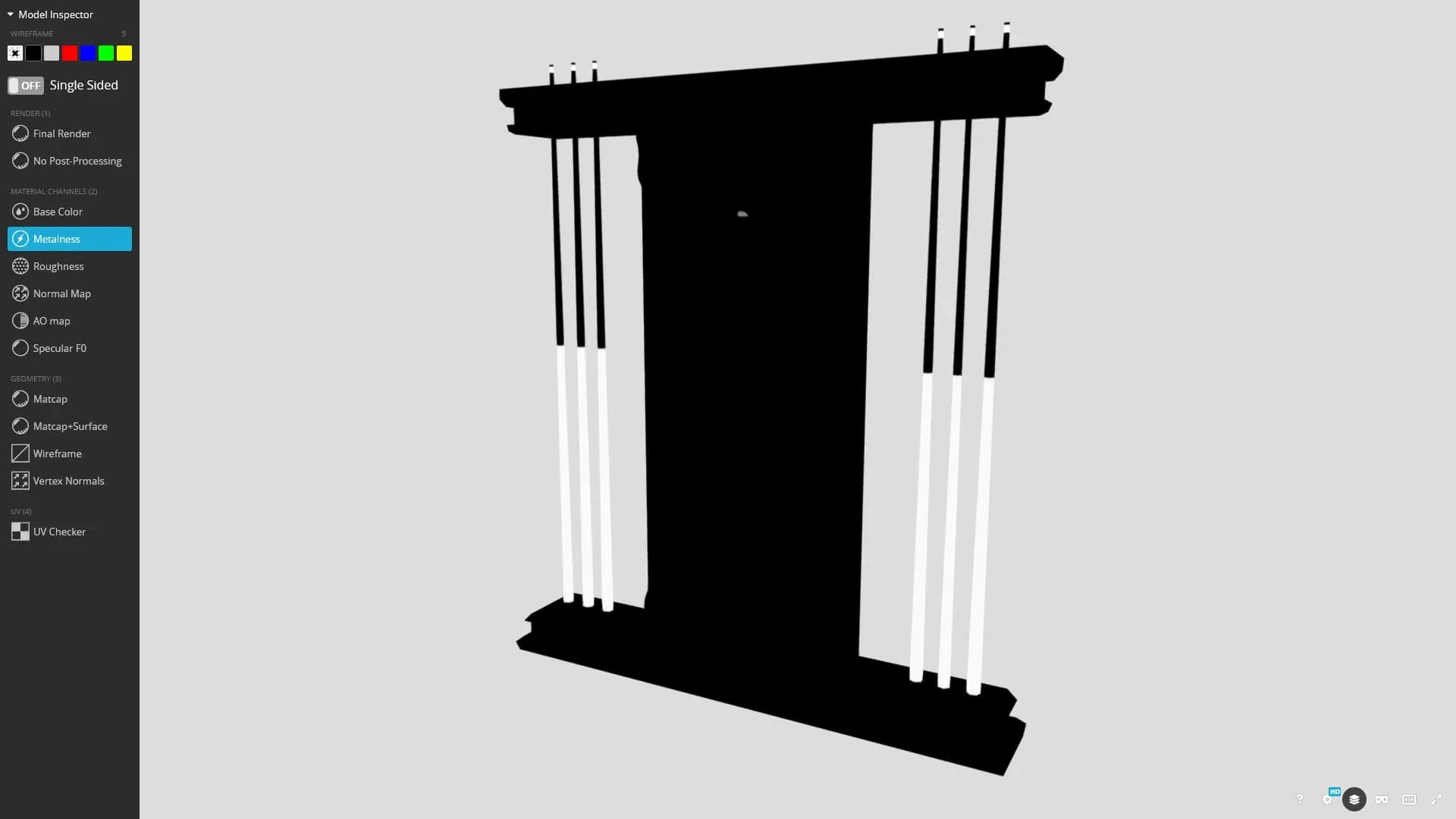 🎱 Wall-Mounted Pool Rack 3D Model Game Ready