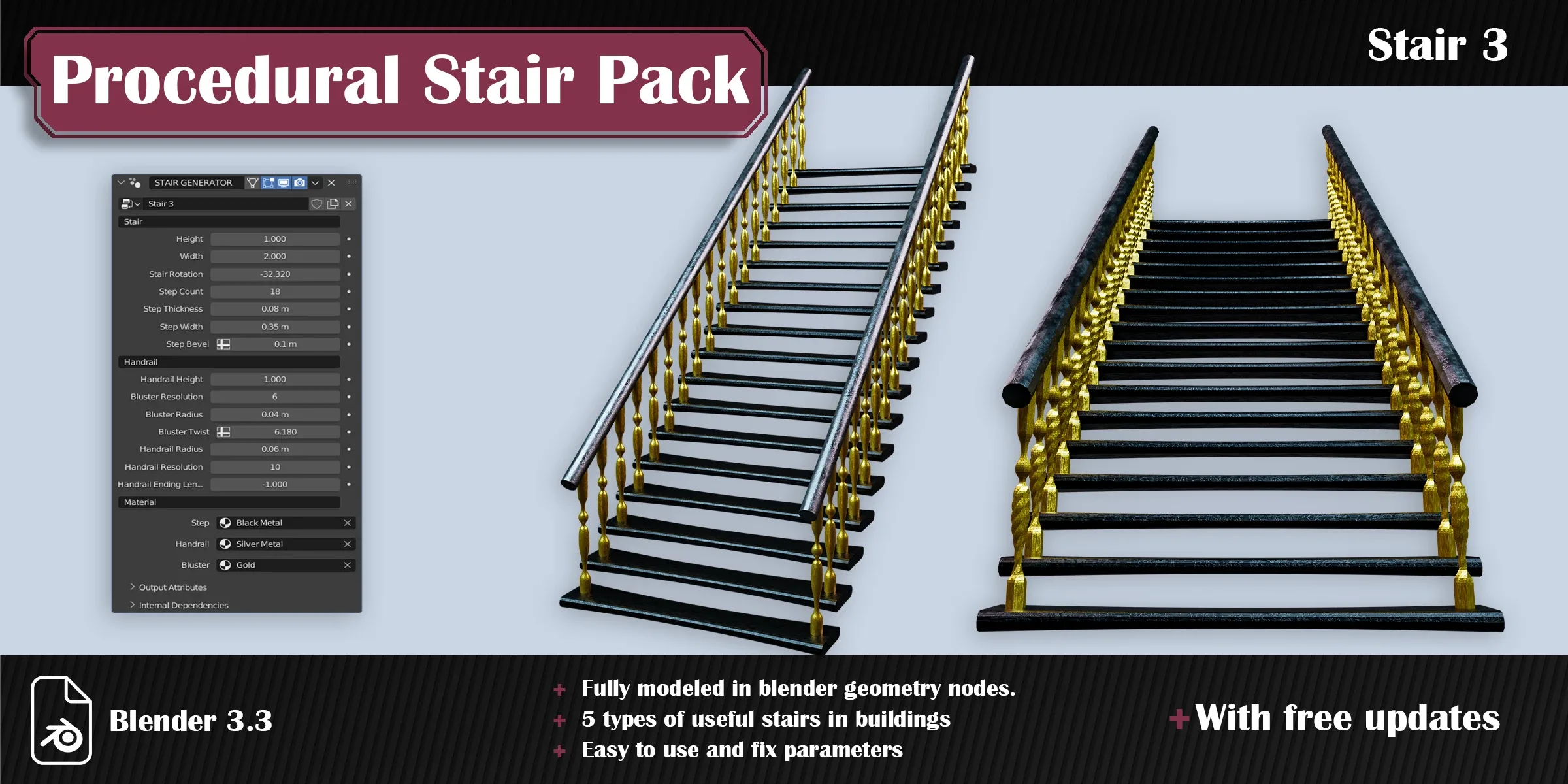 Procedural Stair Pack