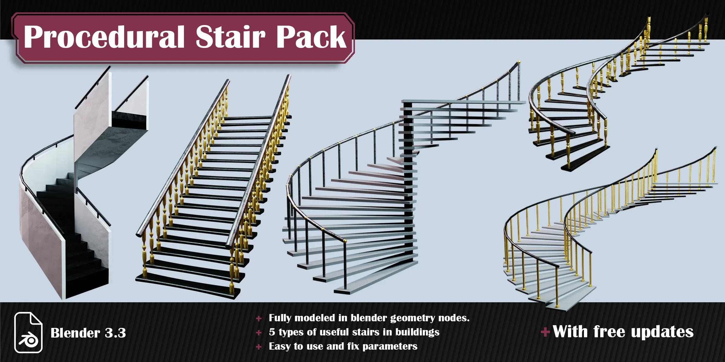 Procedural Stair Pack