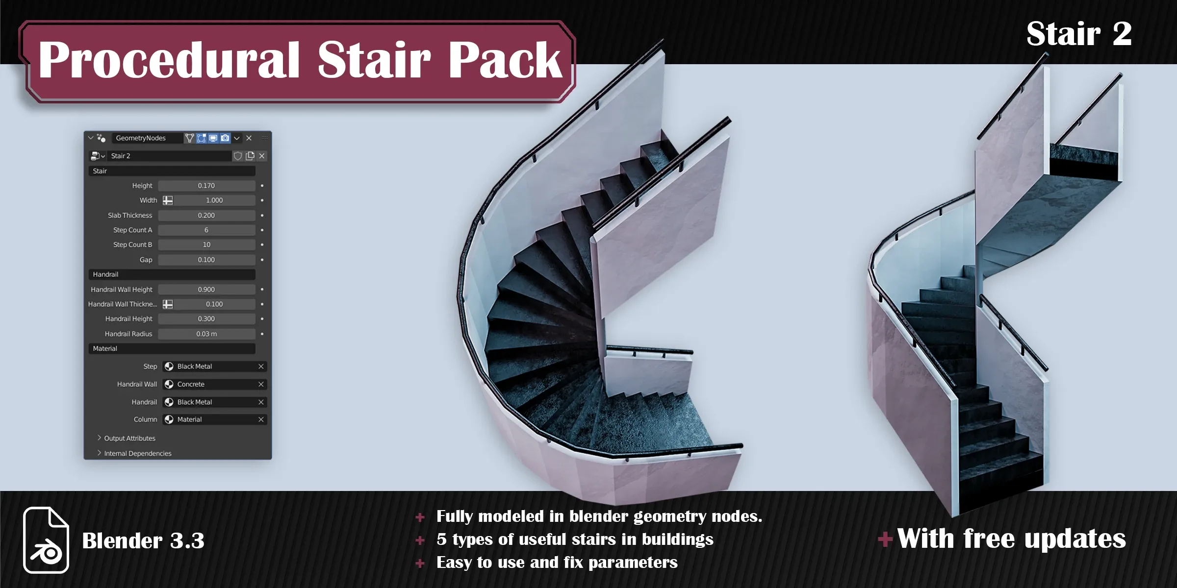 Procedural Stair Pack