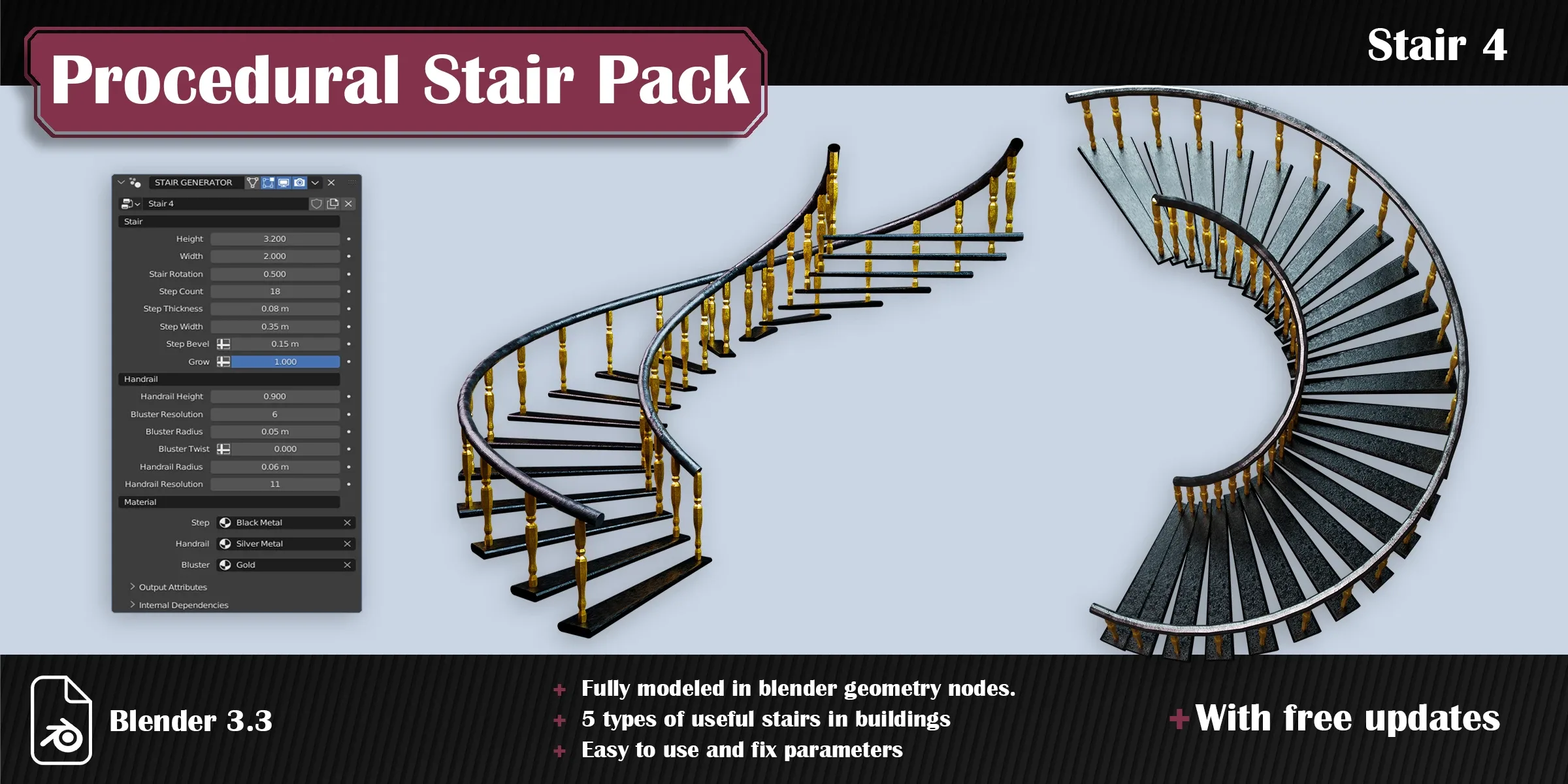 Procedural Stair Pack