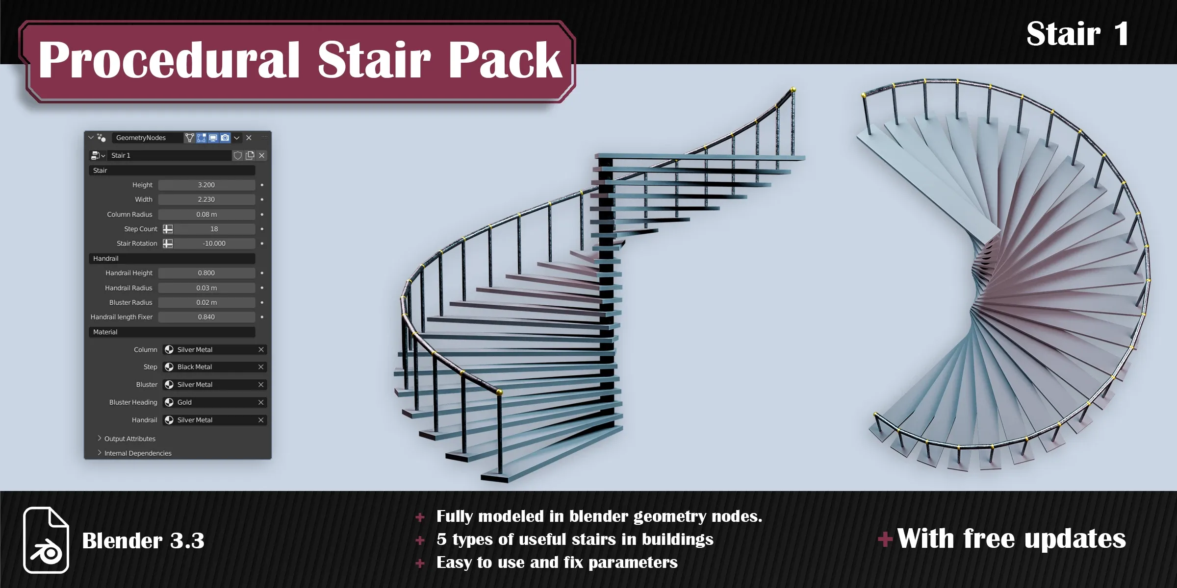 Procedural Stair Pack