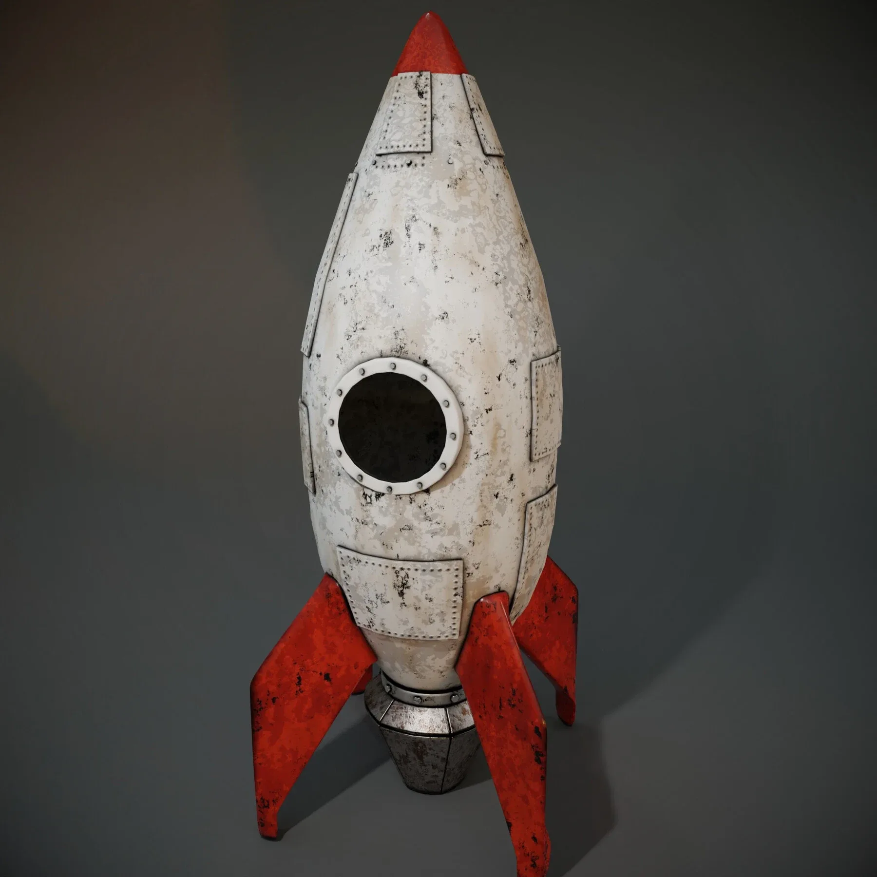 stylized rocket asset