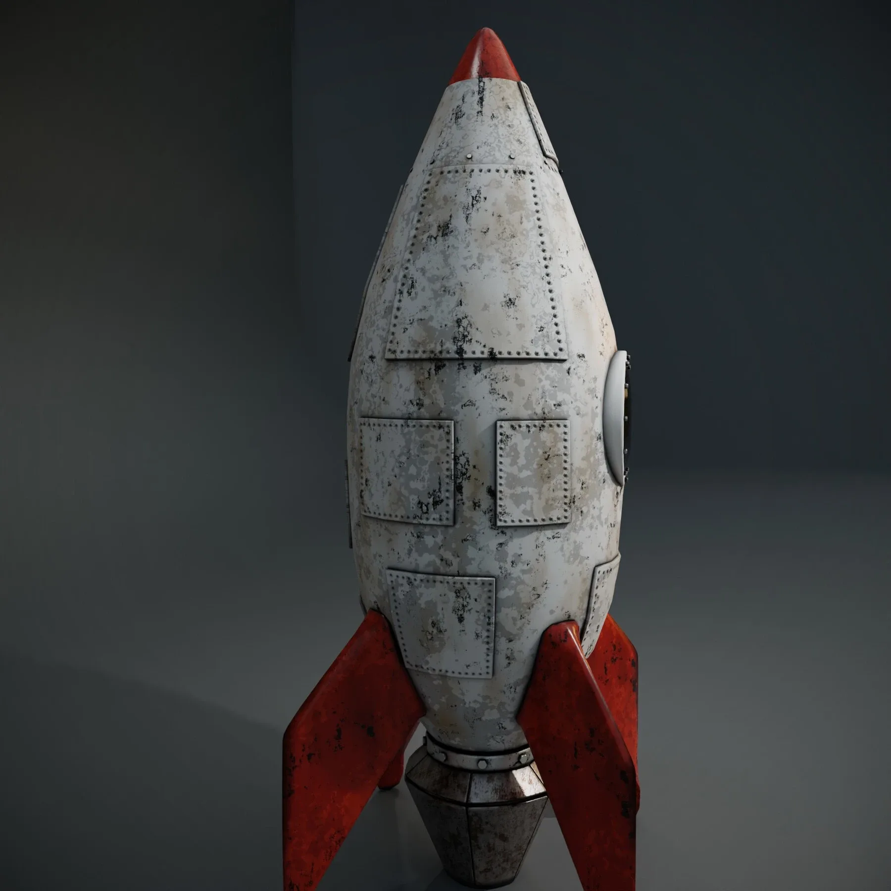 stylized rocket asset