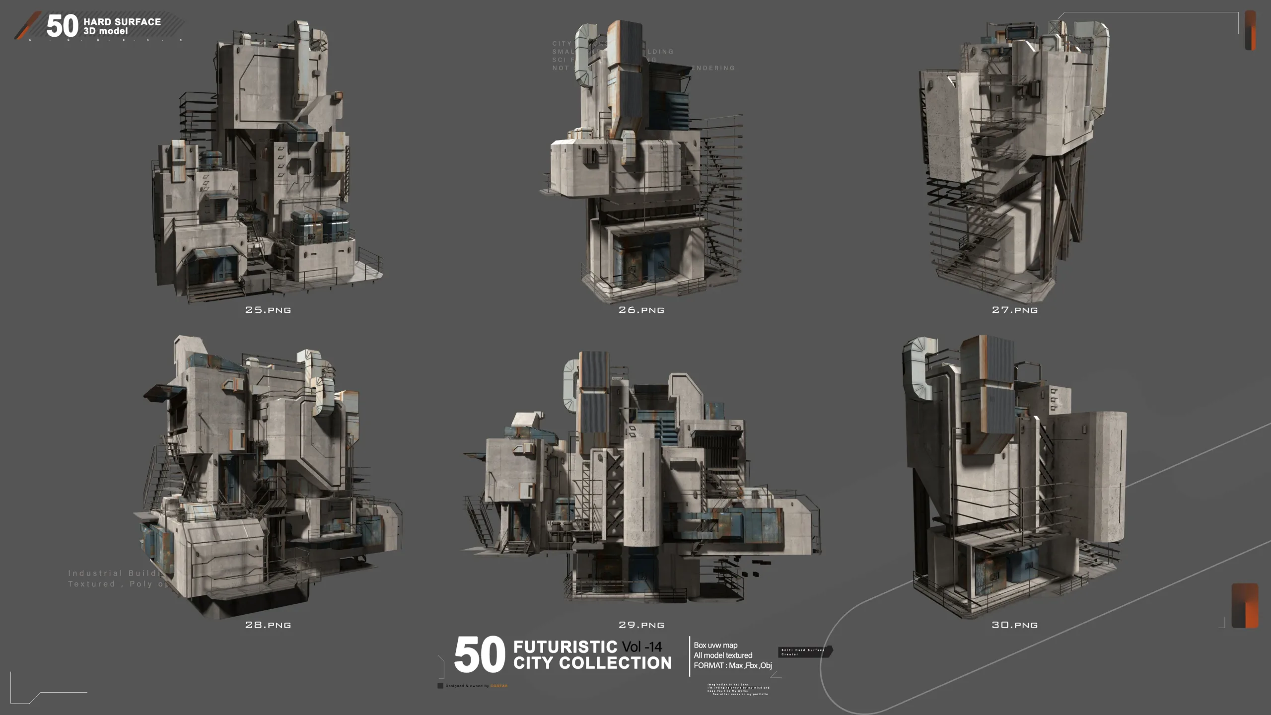 50 FUTURSITIC (INDUSTRIAL ) BUILDING VOL 14 +Bonus