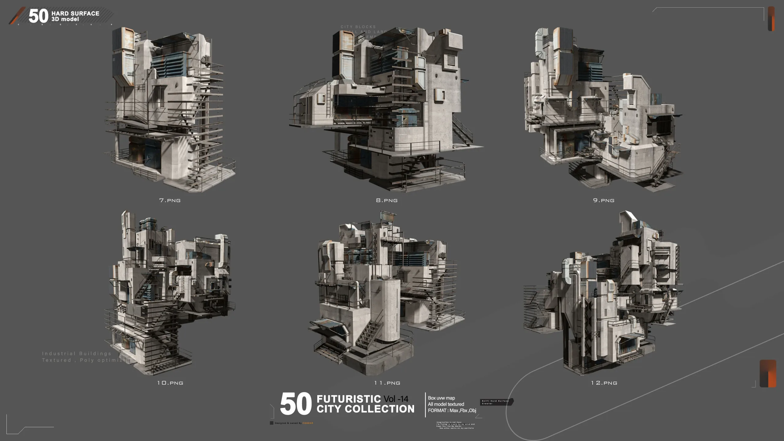 50 FUTURSITIC (INDUSTRIAL ) BUILDING VOL 14 +Bonus