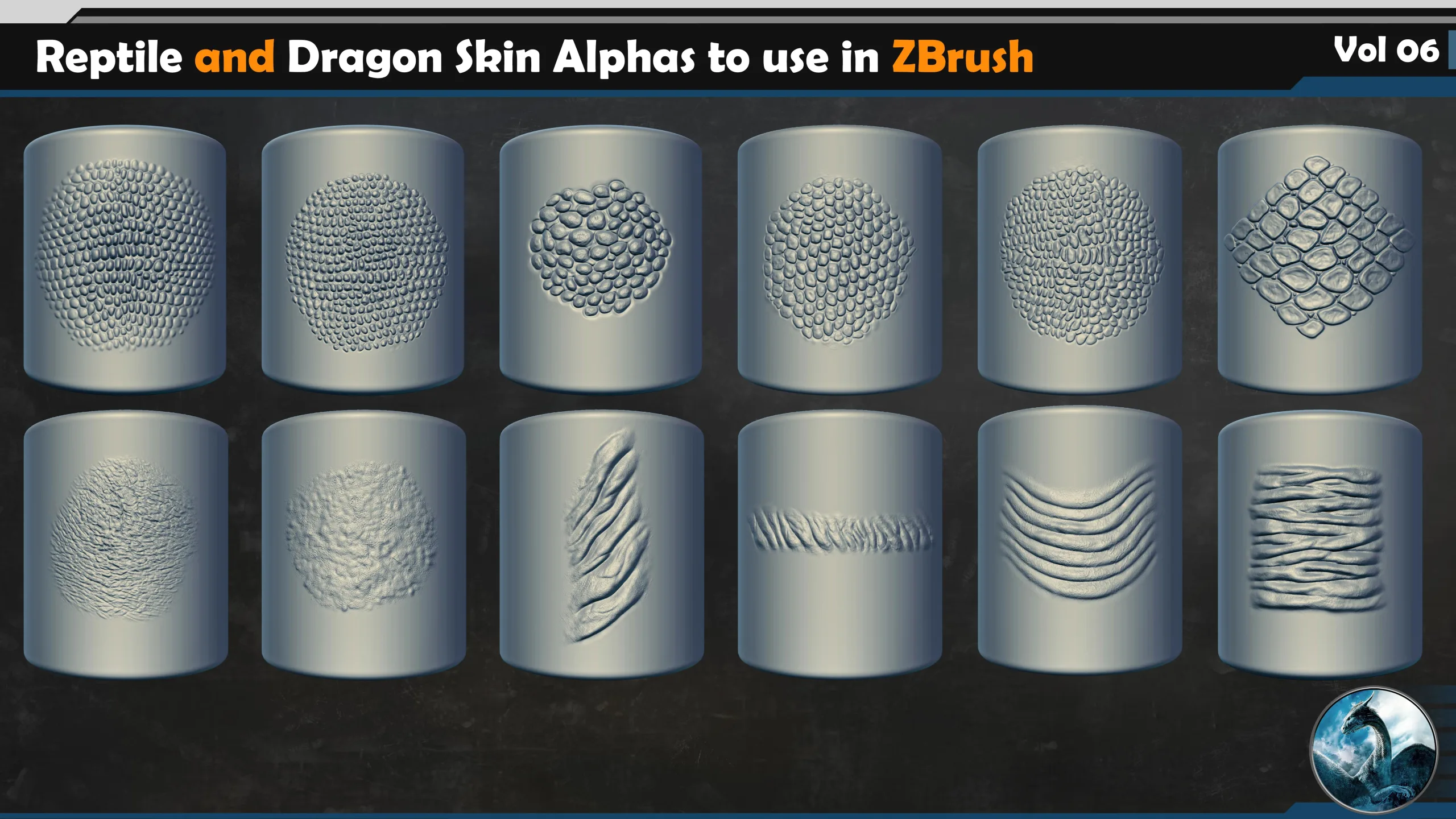 Reptile and Dragon Skin Brushes Vol 06