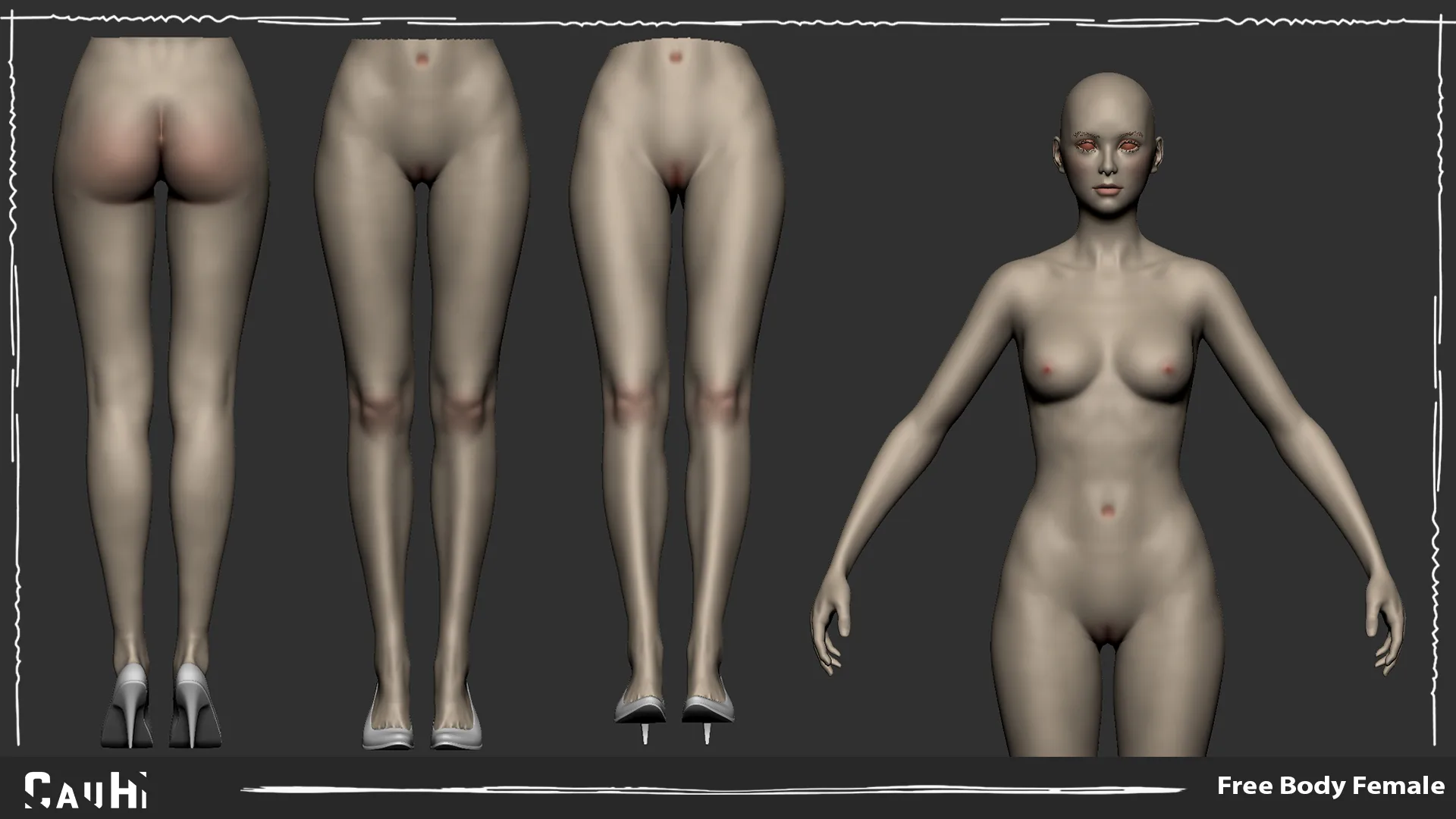 Base Body Female Nude