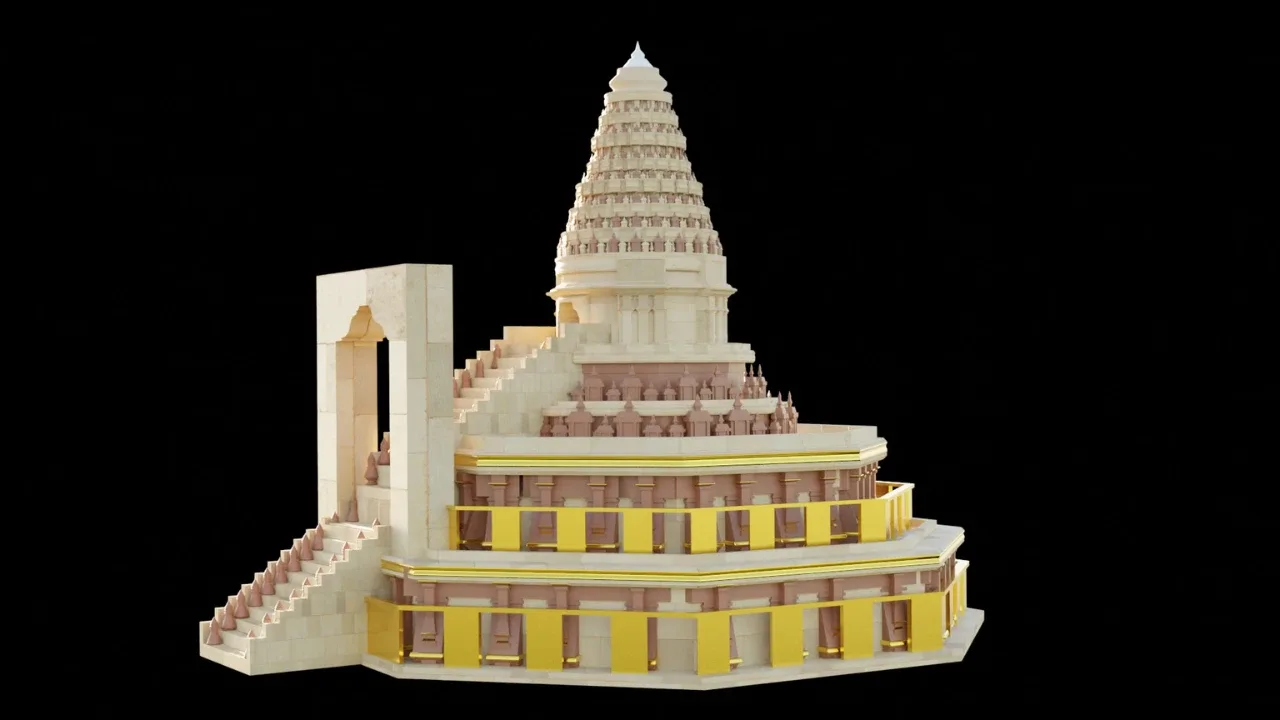 High Quality Medieval/Ancient Temple Tower (Round) 3D Model