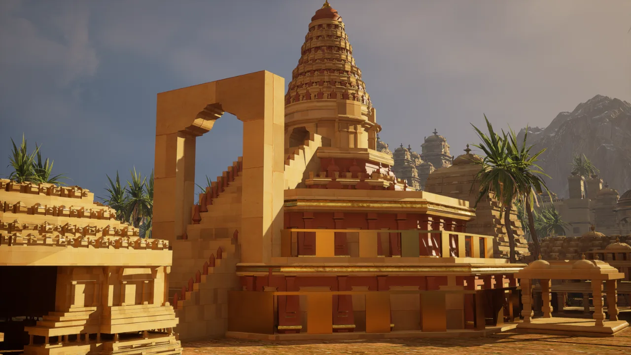 High Quality Medieval/Ancient Temple Tower (Round) 3D Model