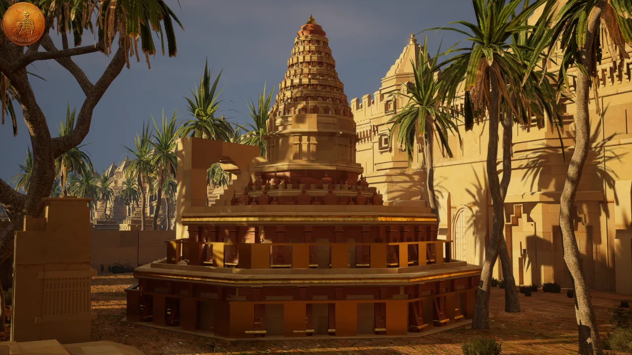 High Quality Medieval/Ancient Temple Tower (Round) 3D Model