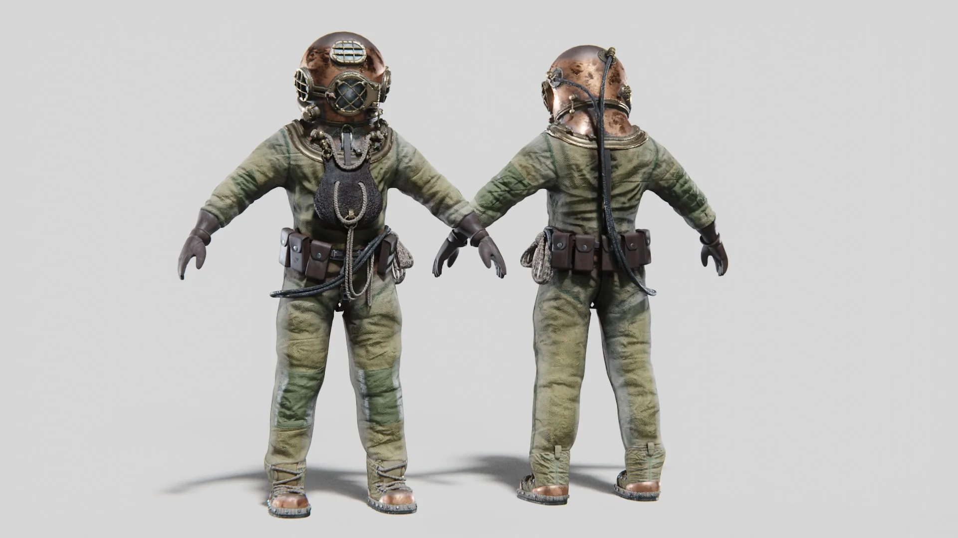 Copper Bronze Diving Suit