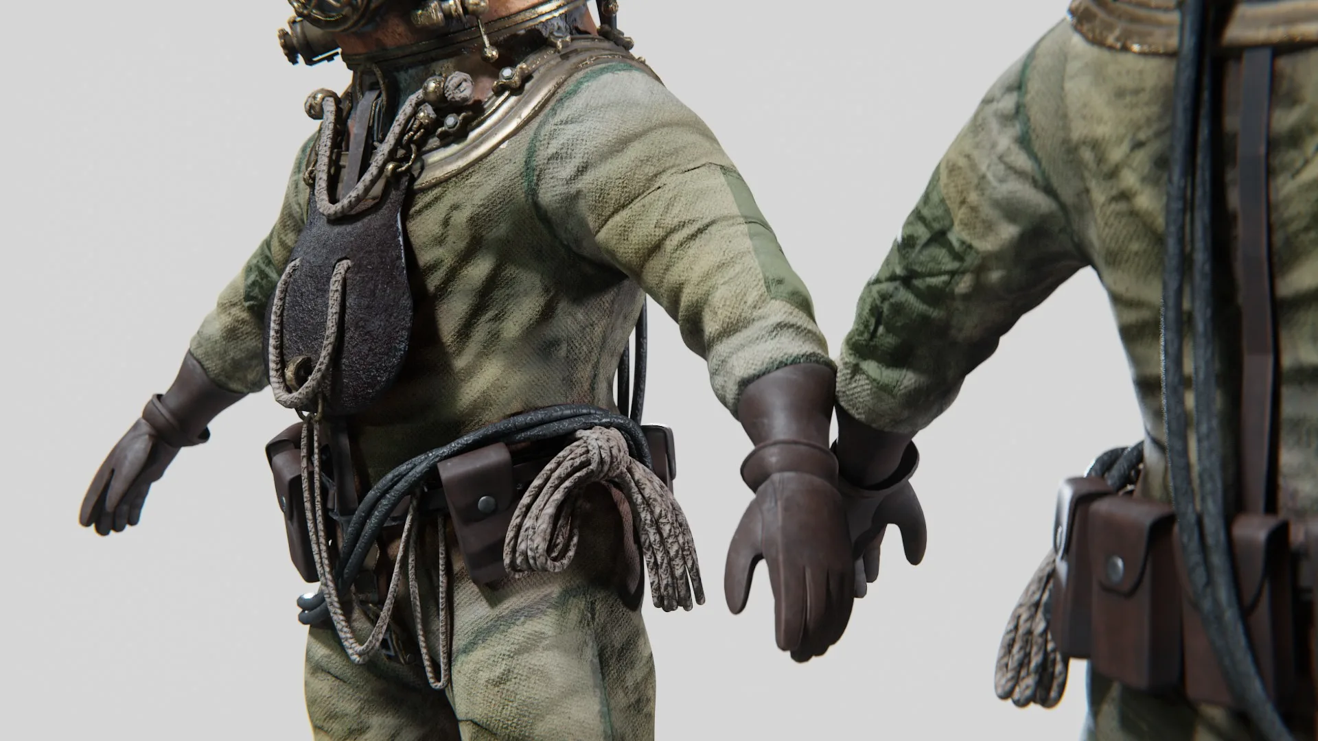 Copper Bronze Diving Suit