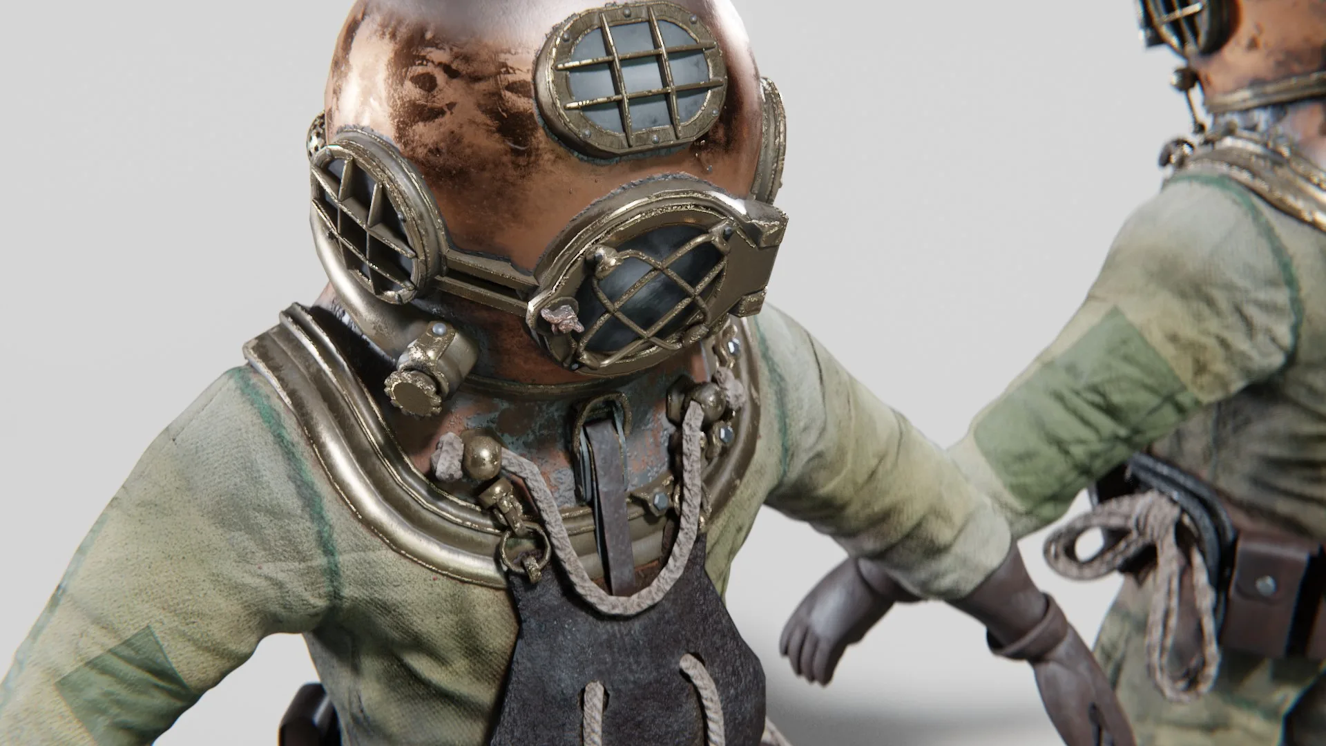 Copper Bronze Diving Suit