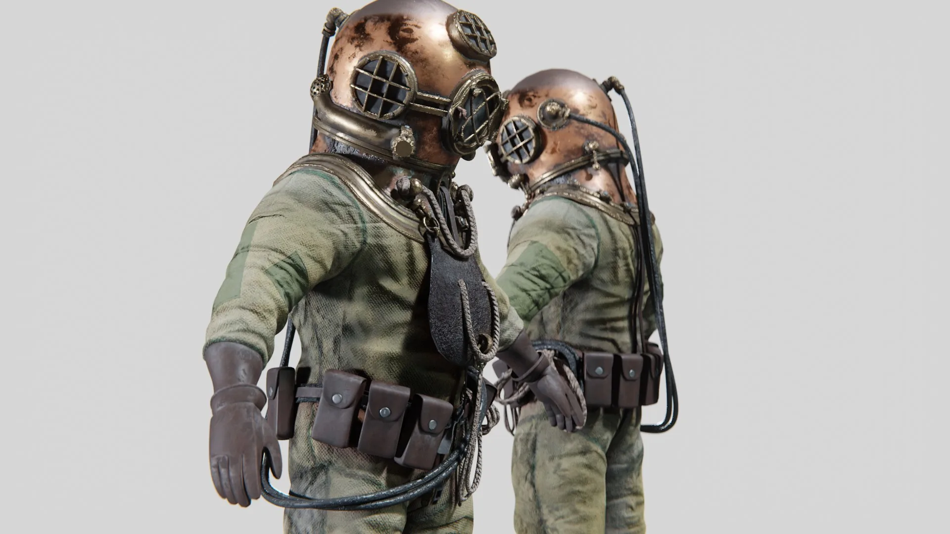 Copper Bronze Diving Suit