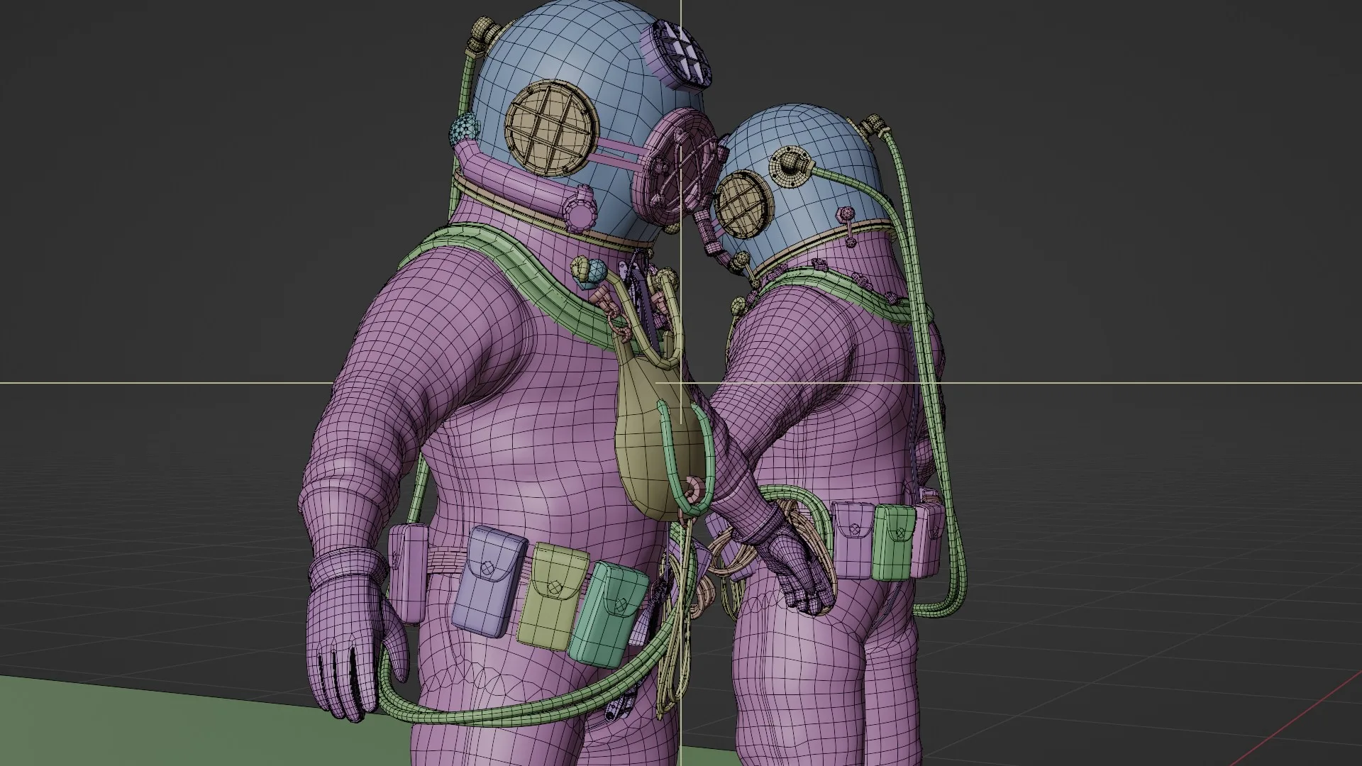 Copper Bronze Diving Suit