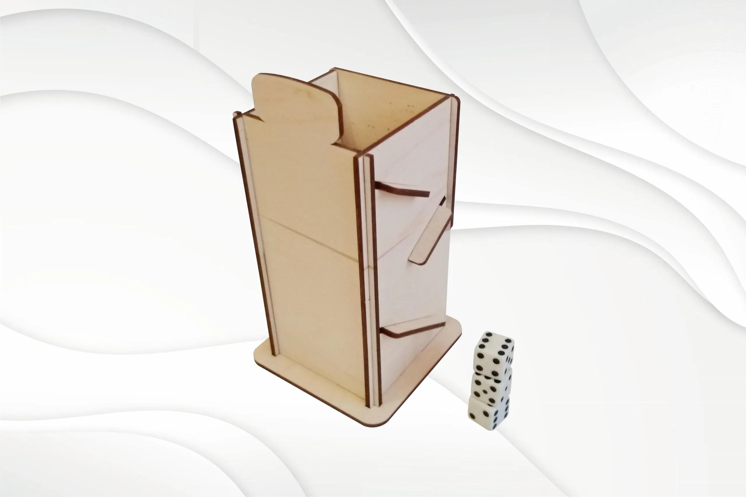 Dice Tower game board, svg dxf FlippedNormals