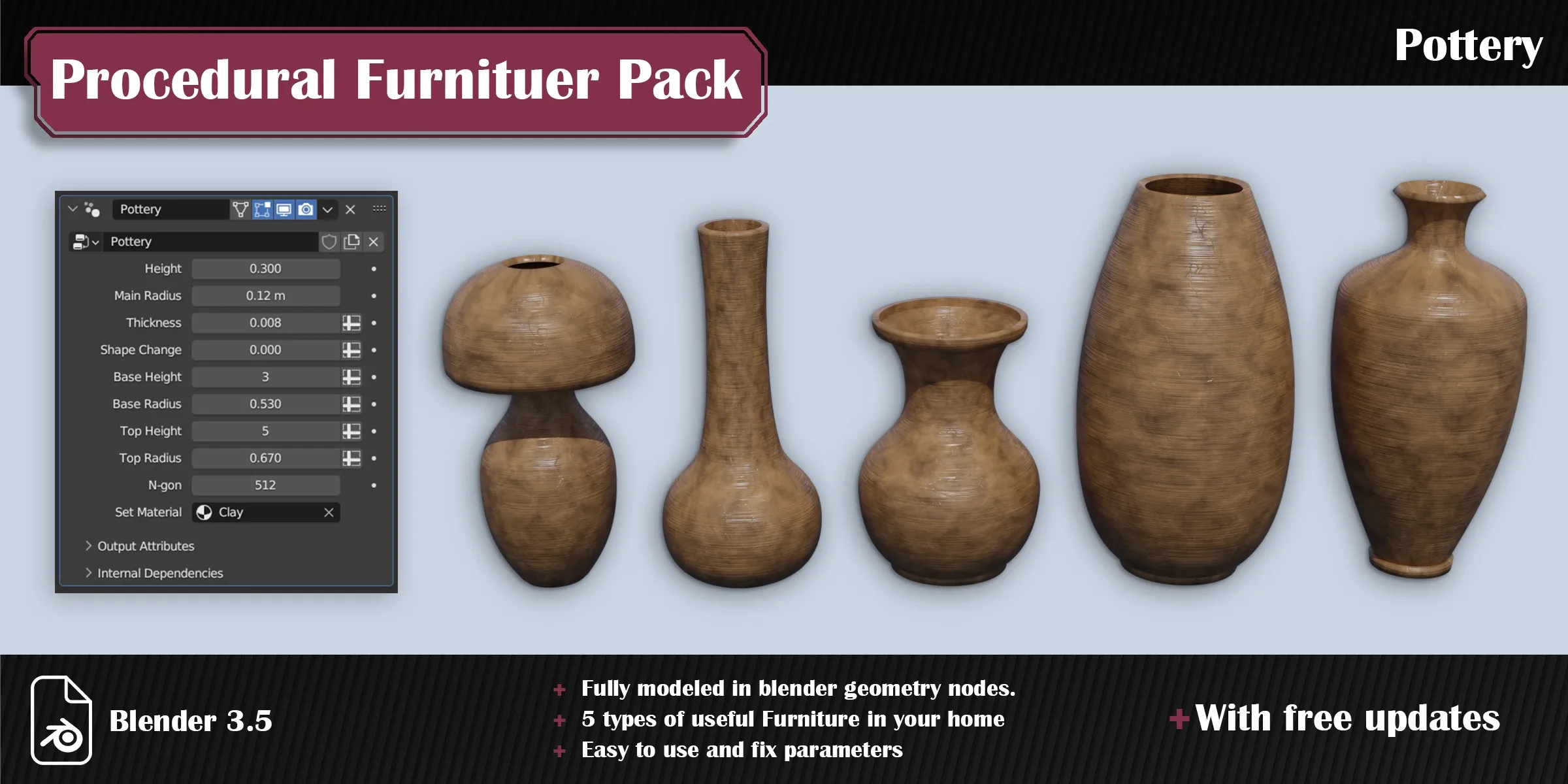 Procedural Furniture Pack