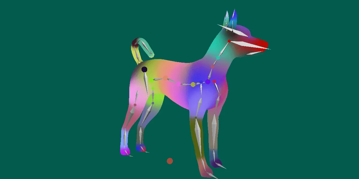 Basenji Dog Game Ready Lowpoly