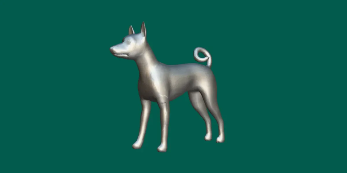 Basenji Dog Game Ready Lowpoly