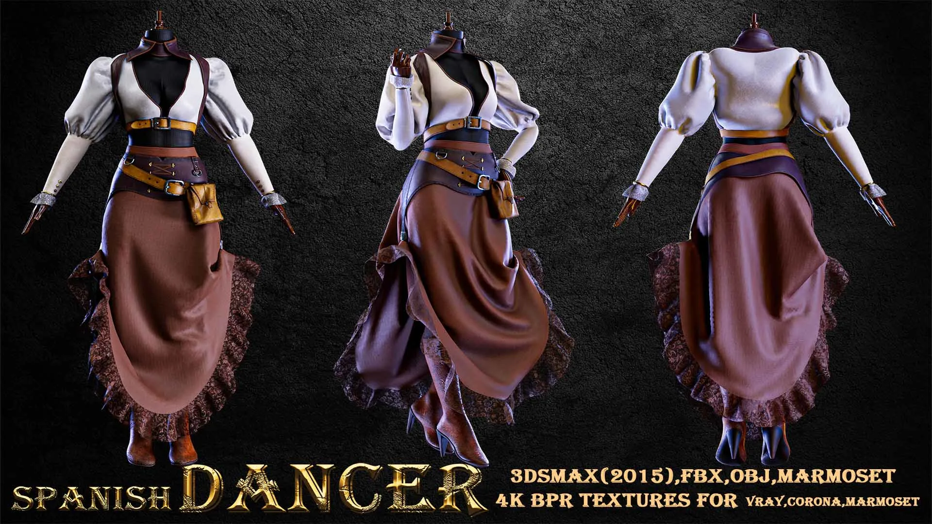 SPANISH DANCER OUTFIT WITH LORD KEYS