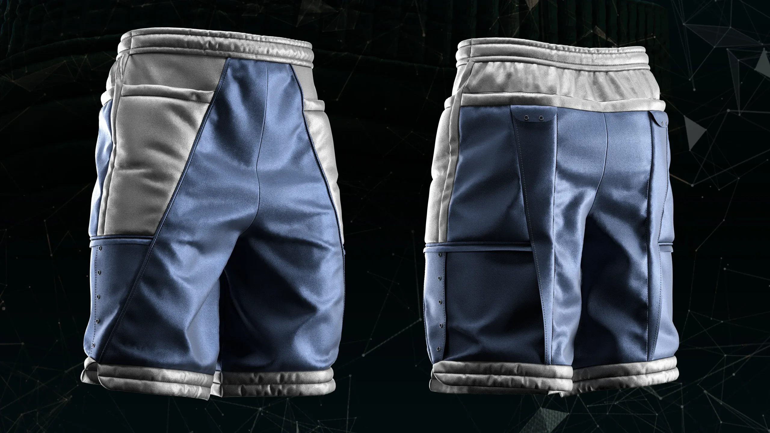 5 men's short_MD/CLO3D (zprj)+obj,fbx