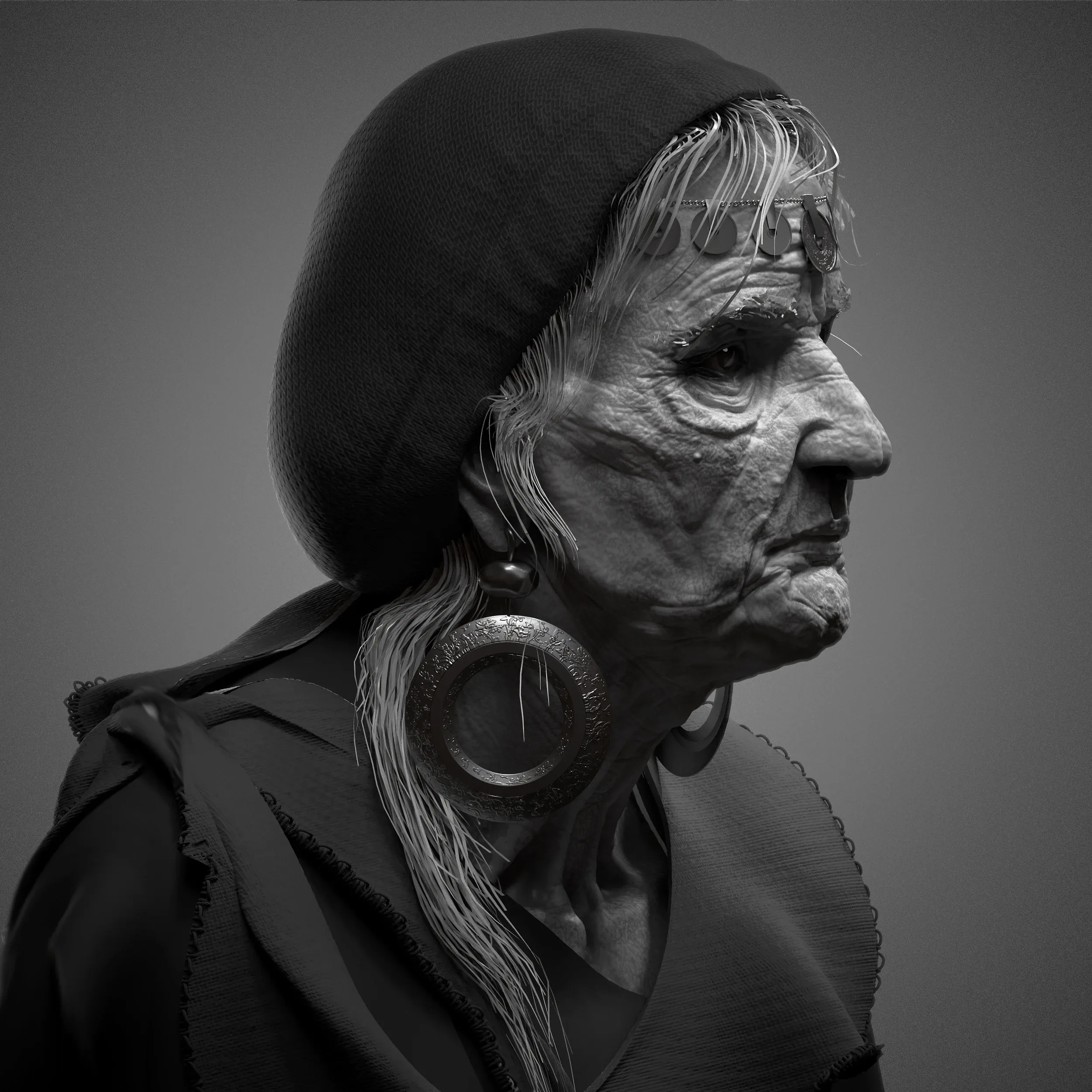 Old Lady project files + FULL video process in normal speed (without explanation)