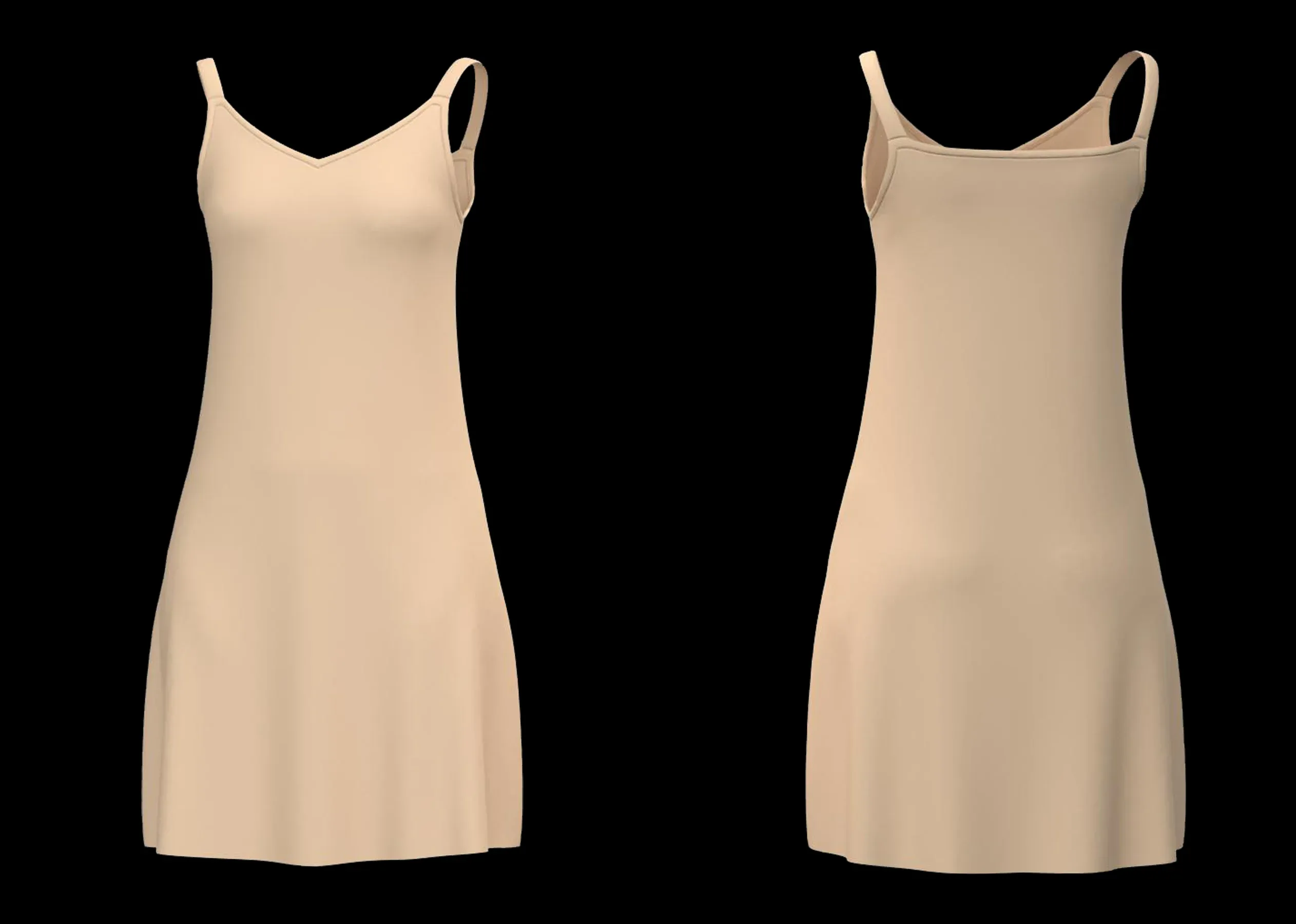 20  Women's Basic Dress + Zprj +Obj + Fbx