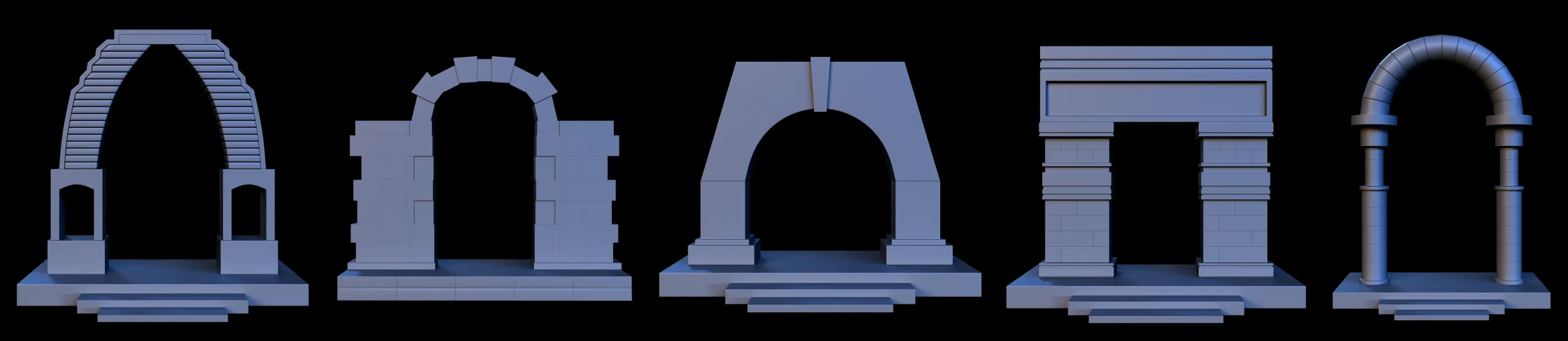 Arch Gate Base Mesh Vol 2