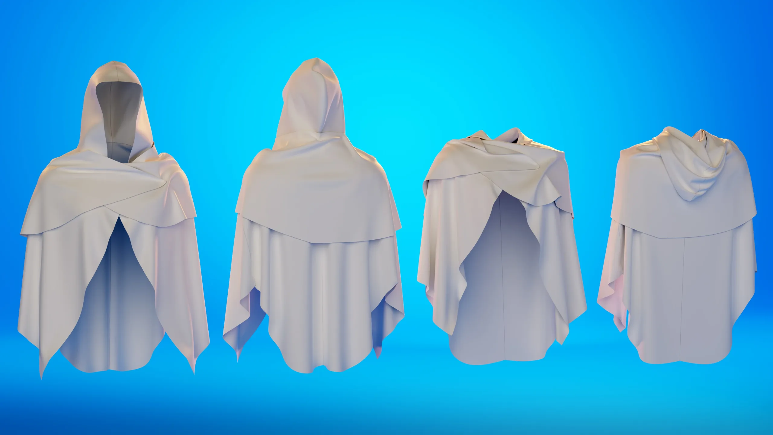 10 + 8 Capes Basemesh Models + Reference Images for texturing + Bonus + Project Files