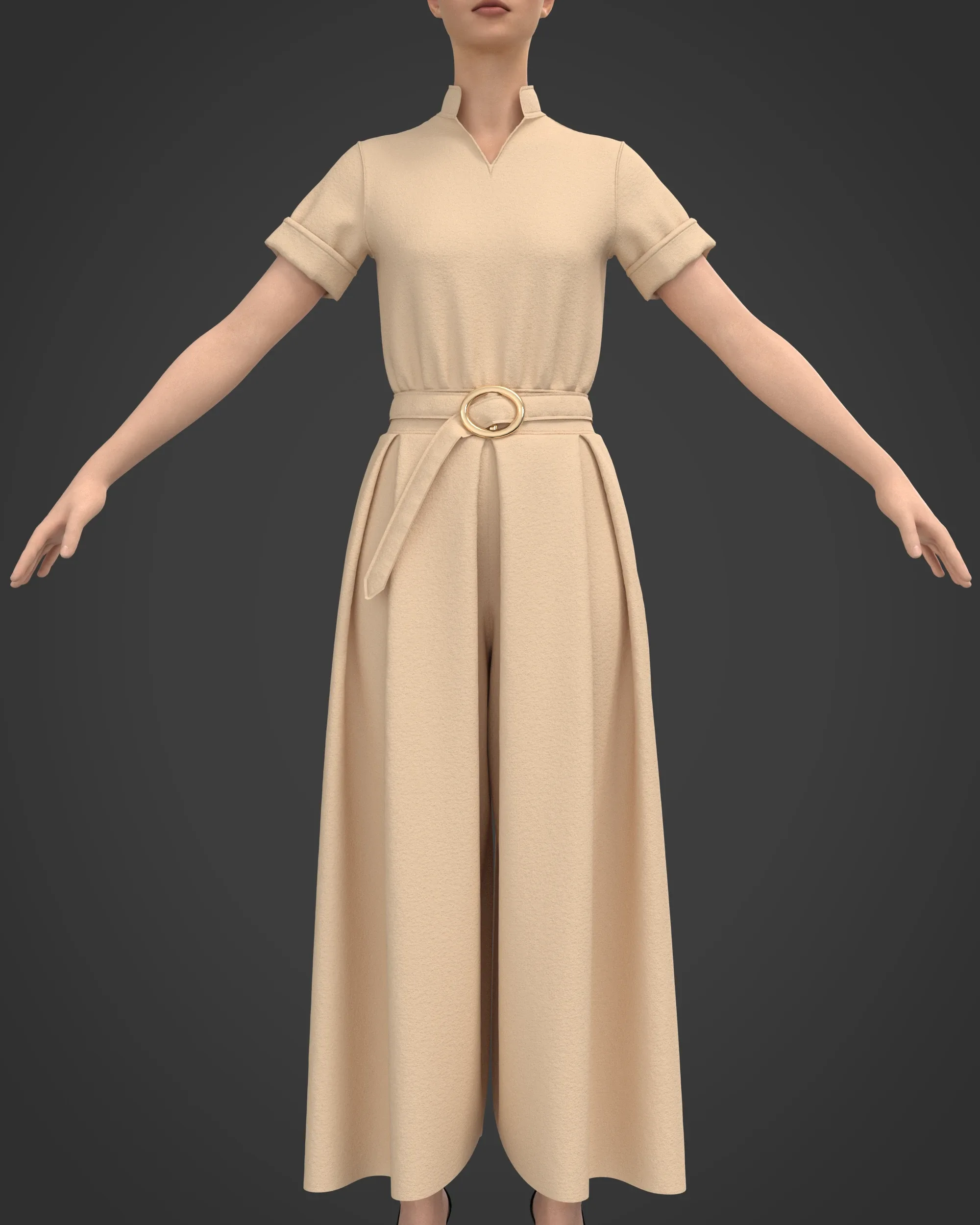 7 Women's Long Jumpsuit + Zprj +Fbx +Obj