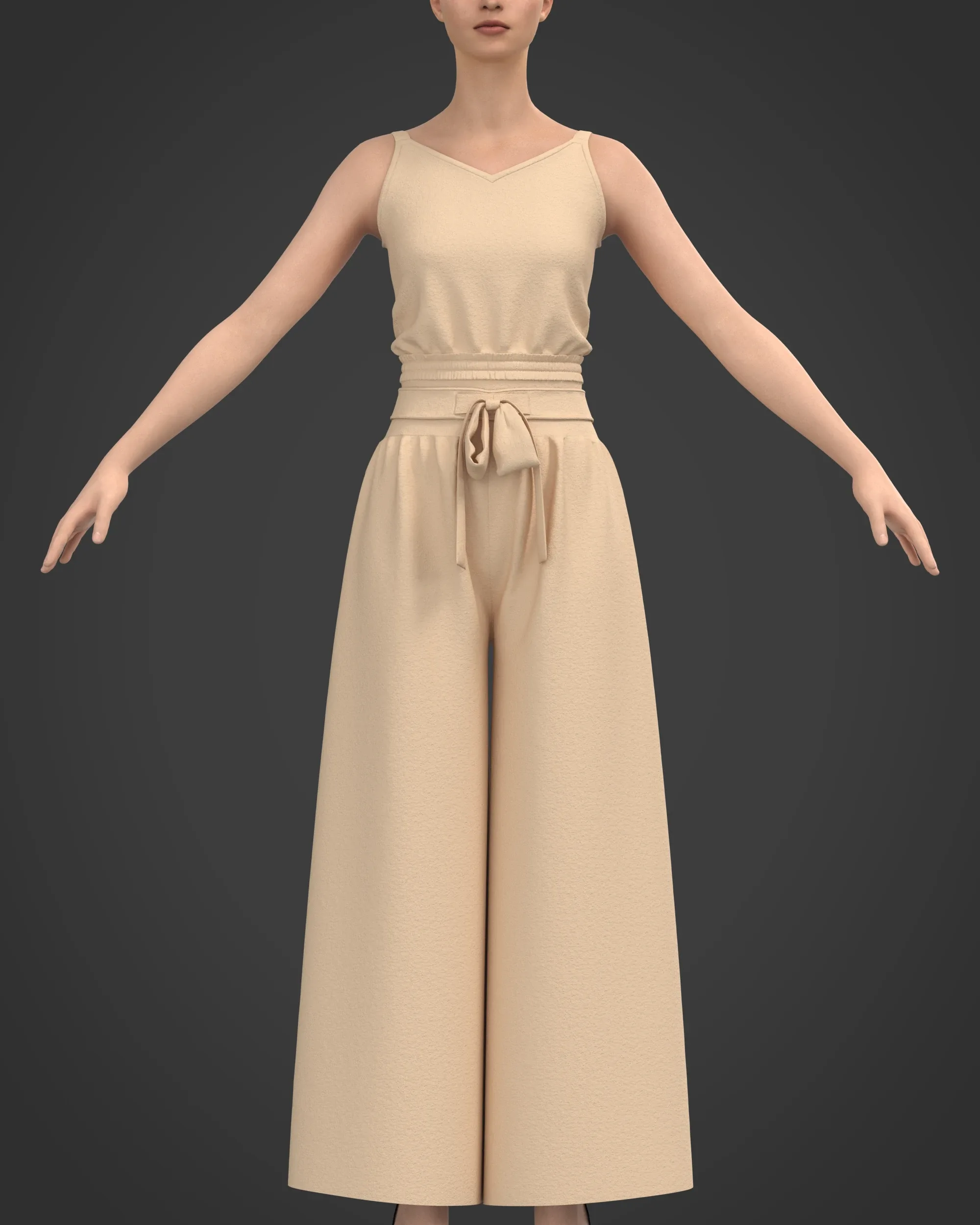 7 Women's Long Jumpsuit + Zprj +Fbx +Obj