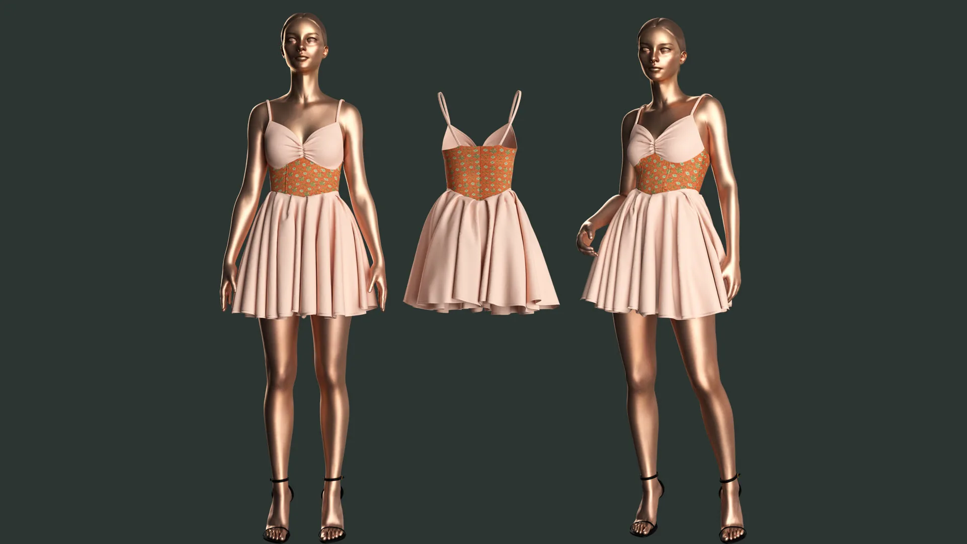 3 Dress made in Marvelous / Clo3D